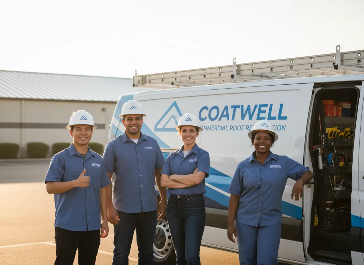 Commercial roof coating company in Noble, OK