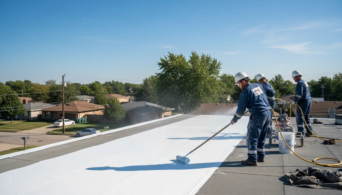 Commercial roof coating in Noble, OK near me